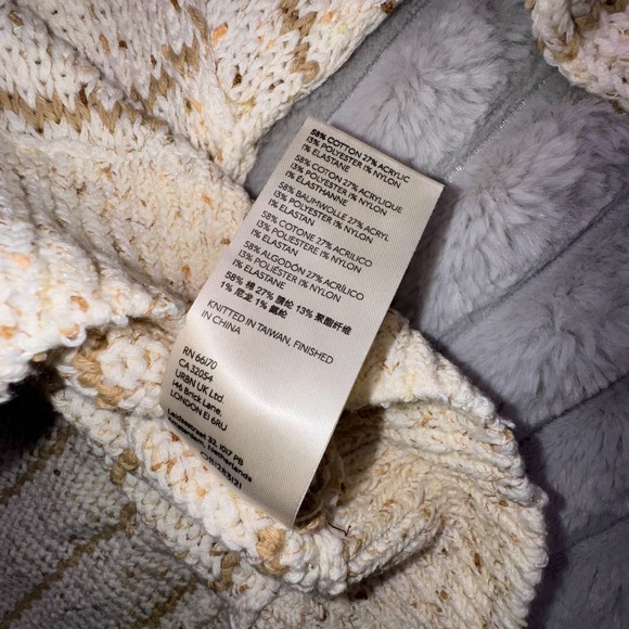 Free People Sweater Women Small Starlight Striped Sparkle Open Knit Oversize Top - Picture 12 of 12